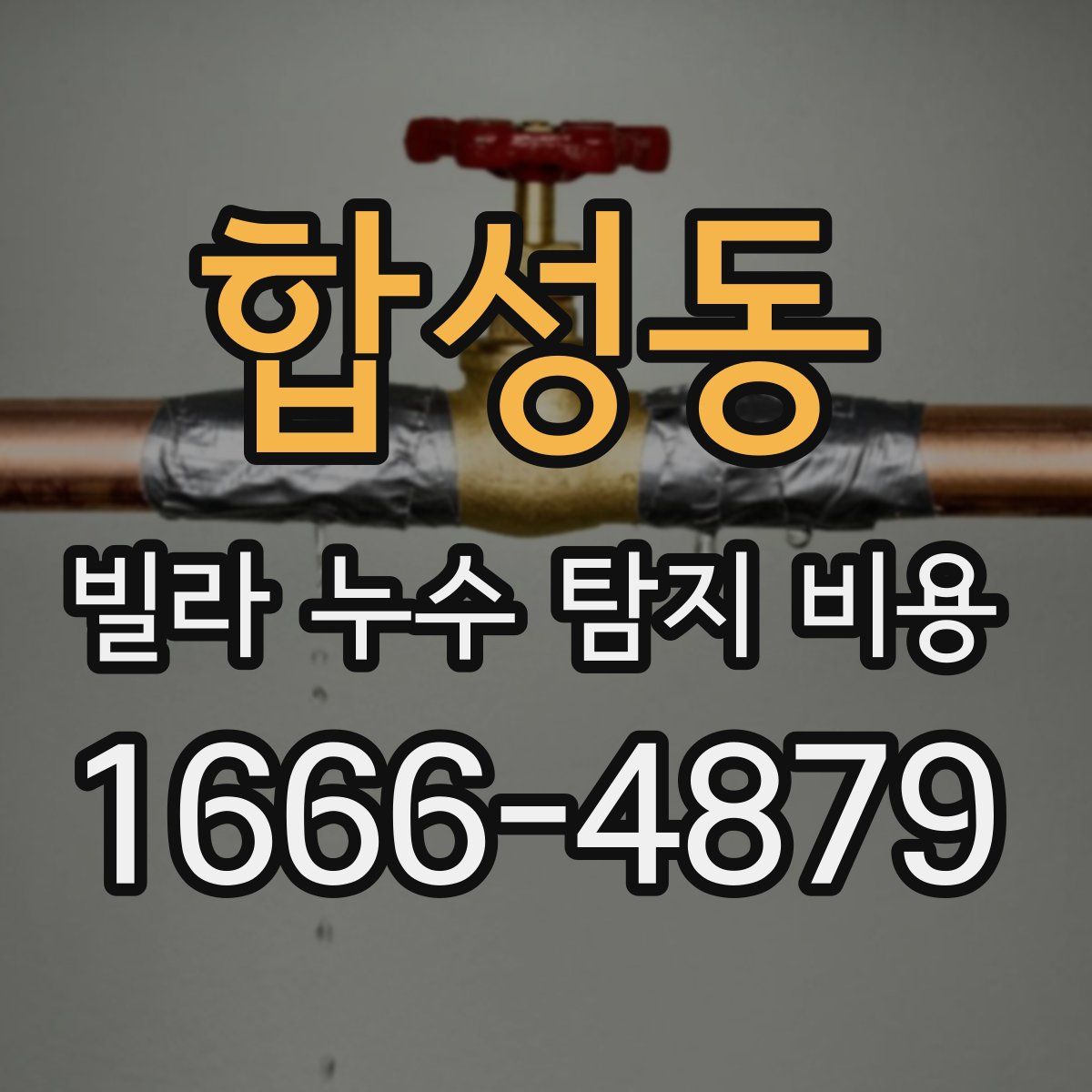 합성동 빌라 누수 탐지 비용
