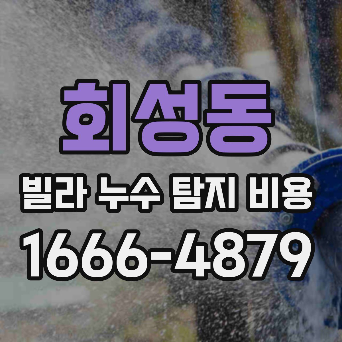 회성동 빌라 누수 탐지 비용