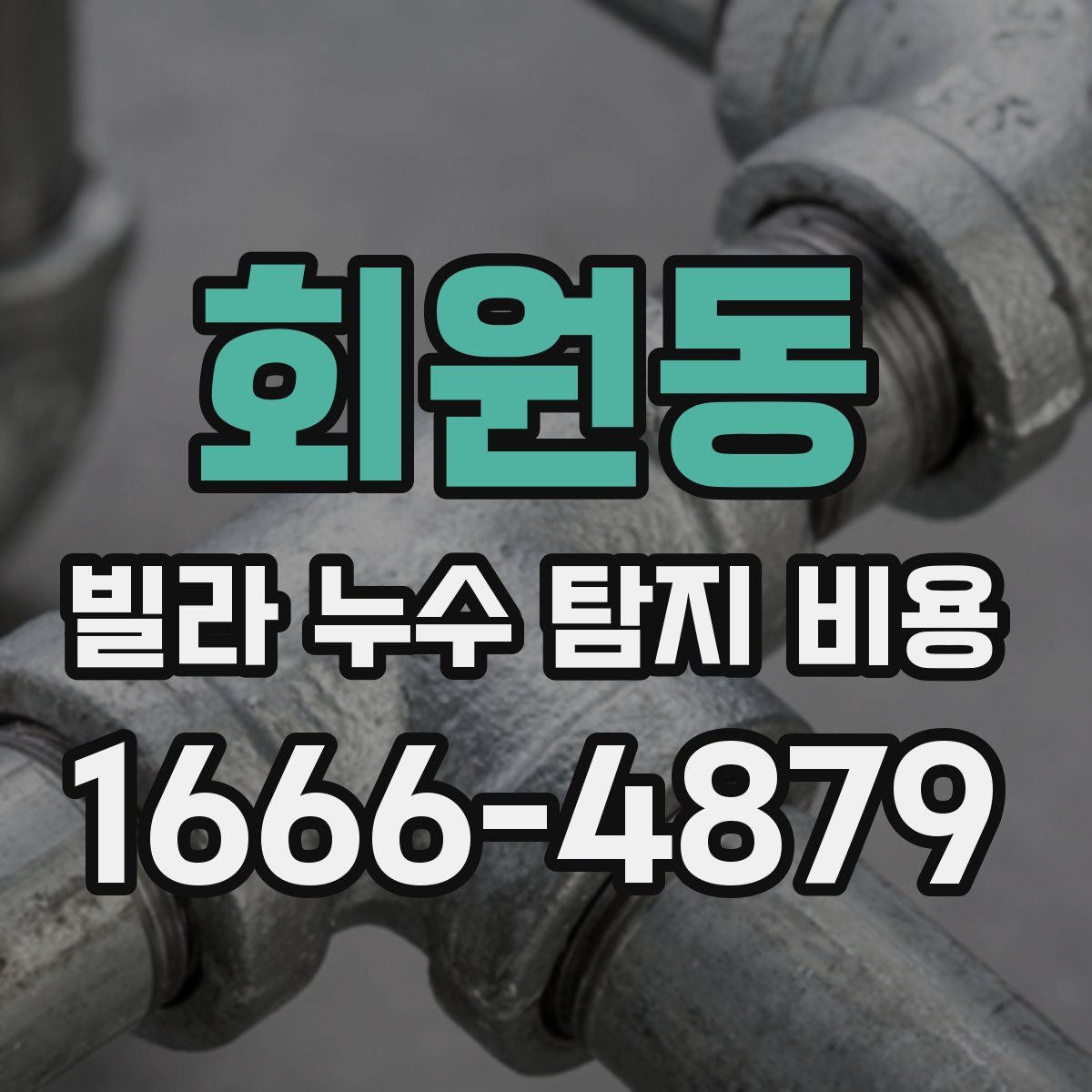 회원동 빌라 누수 탐지 비용