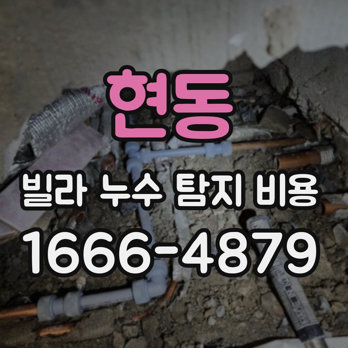 현동 빌라 누수 탐지 비용