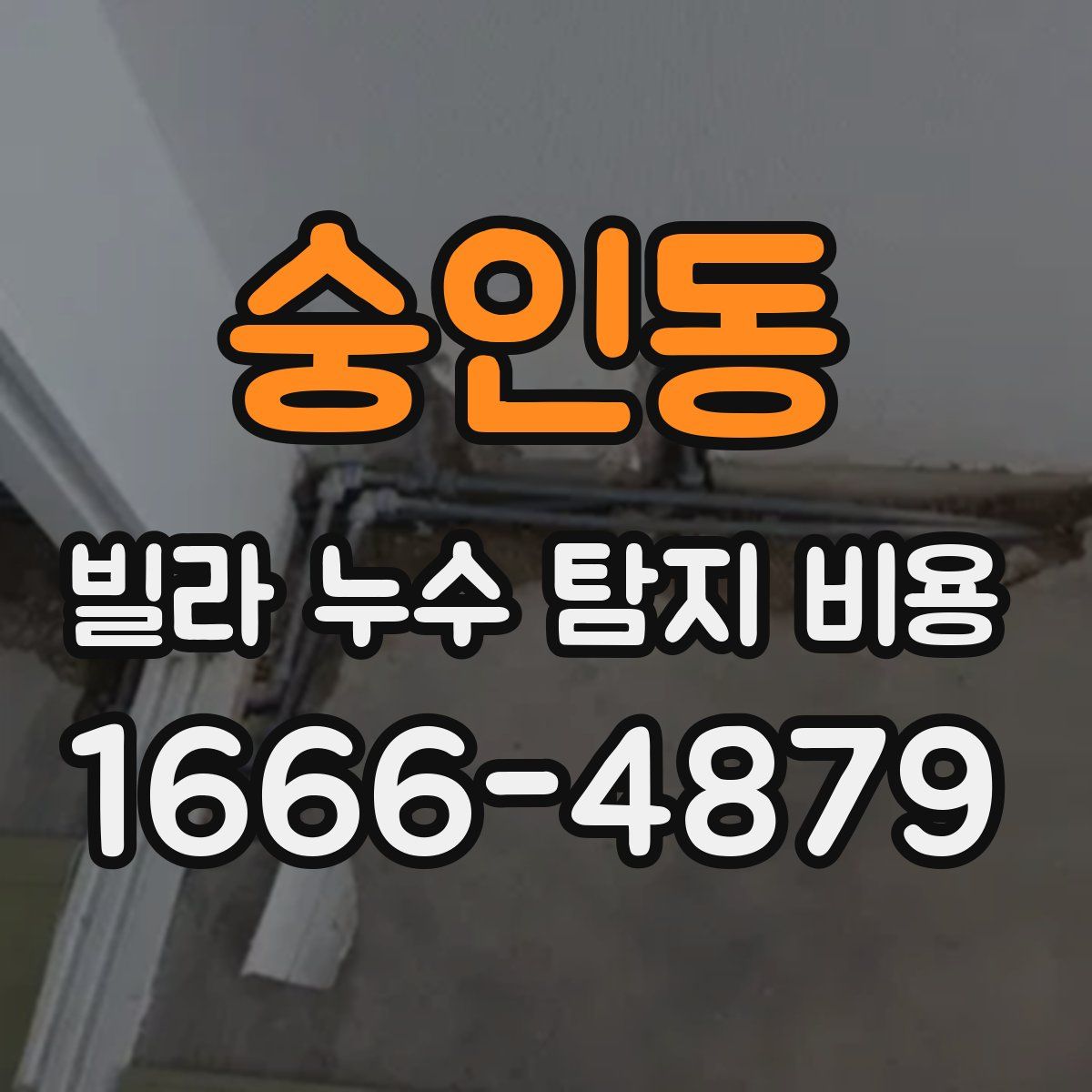 숭인동 빌라 누수 탐지 비용