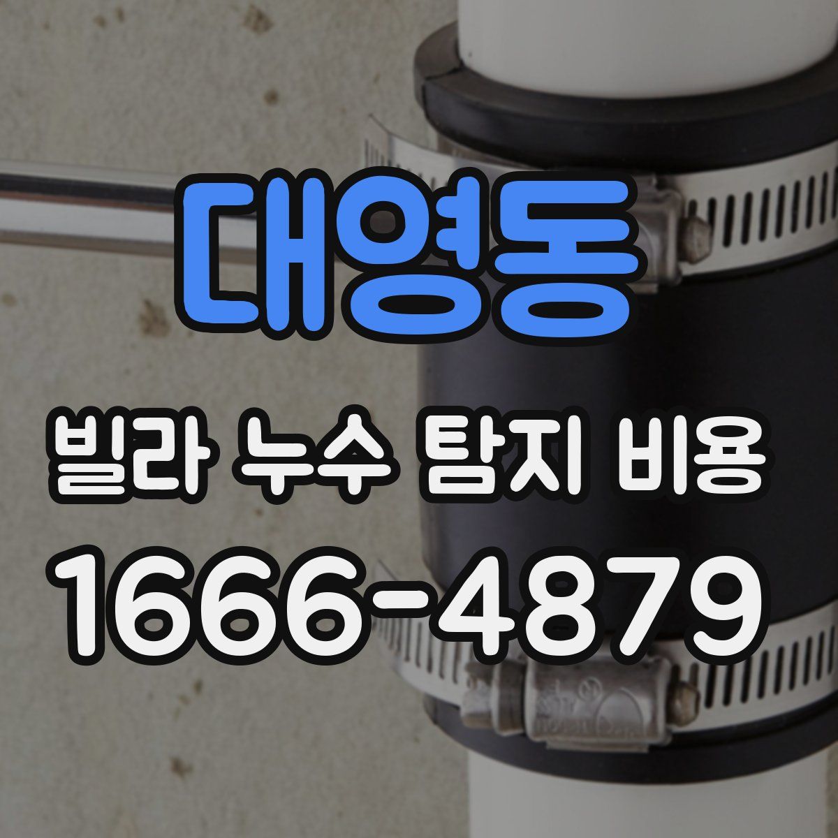 대영동 빌라 누수 탐지 비용
