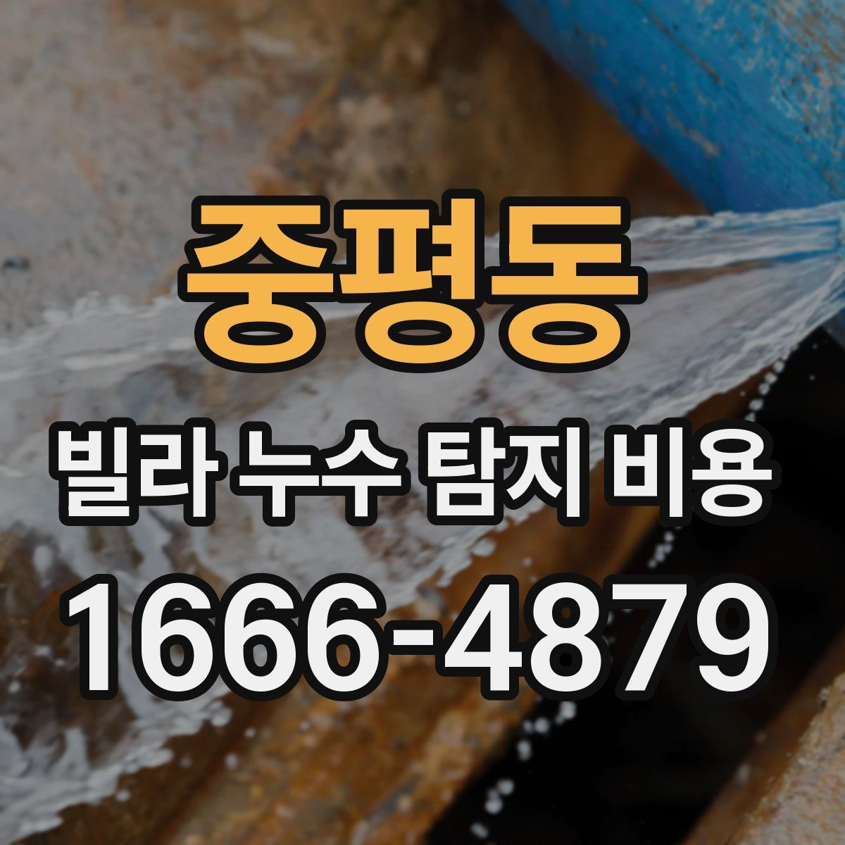 중평동 빌라 누수 탐지 비용