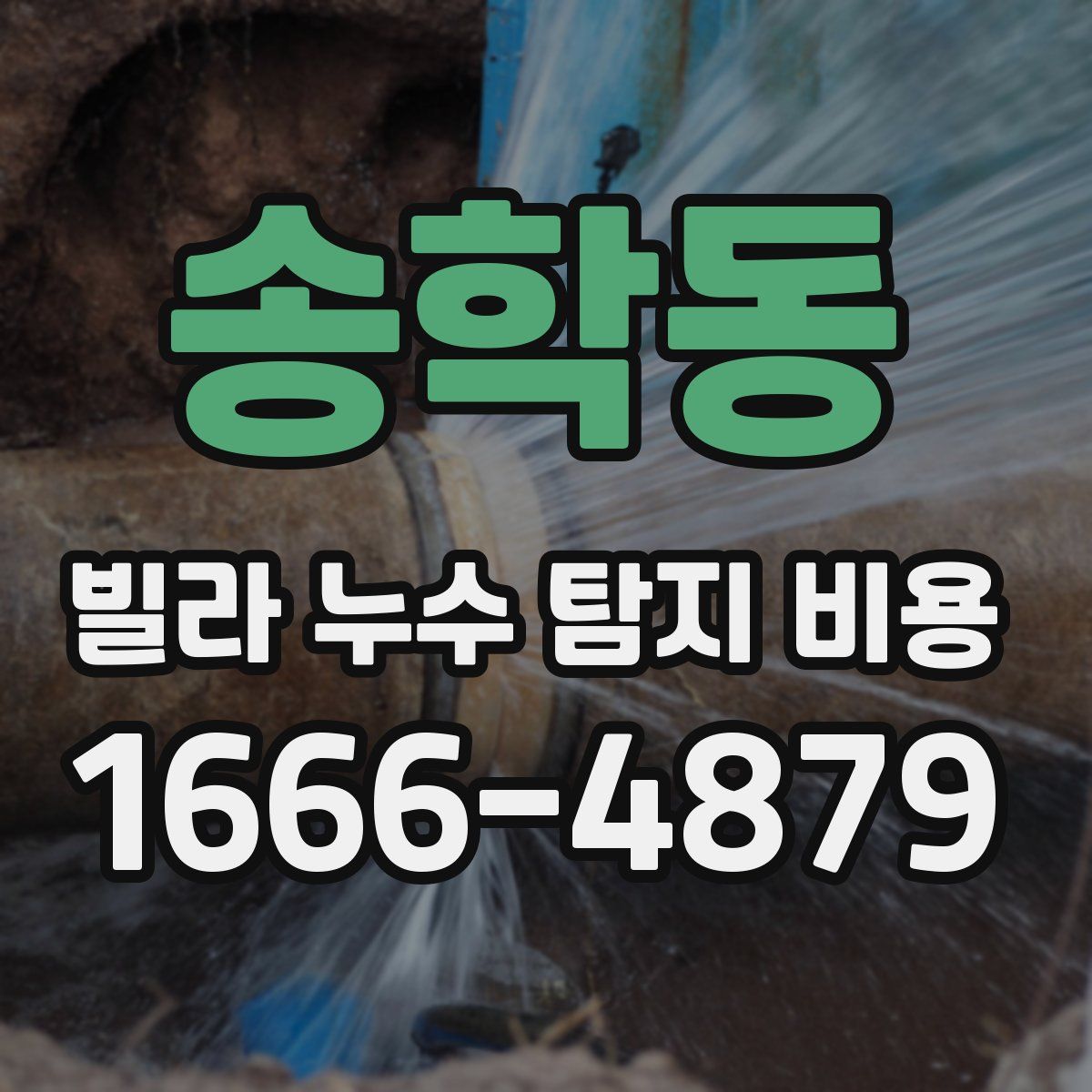 송학동 빌라 누수 탐지 비용