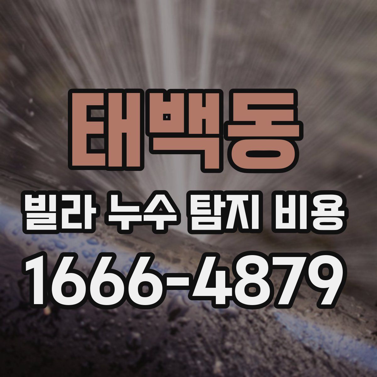 태백동 빌라 누수 탐지 비용