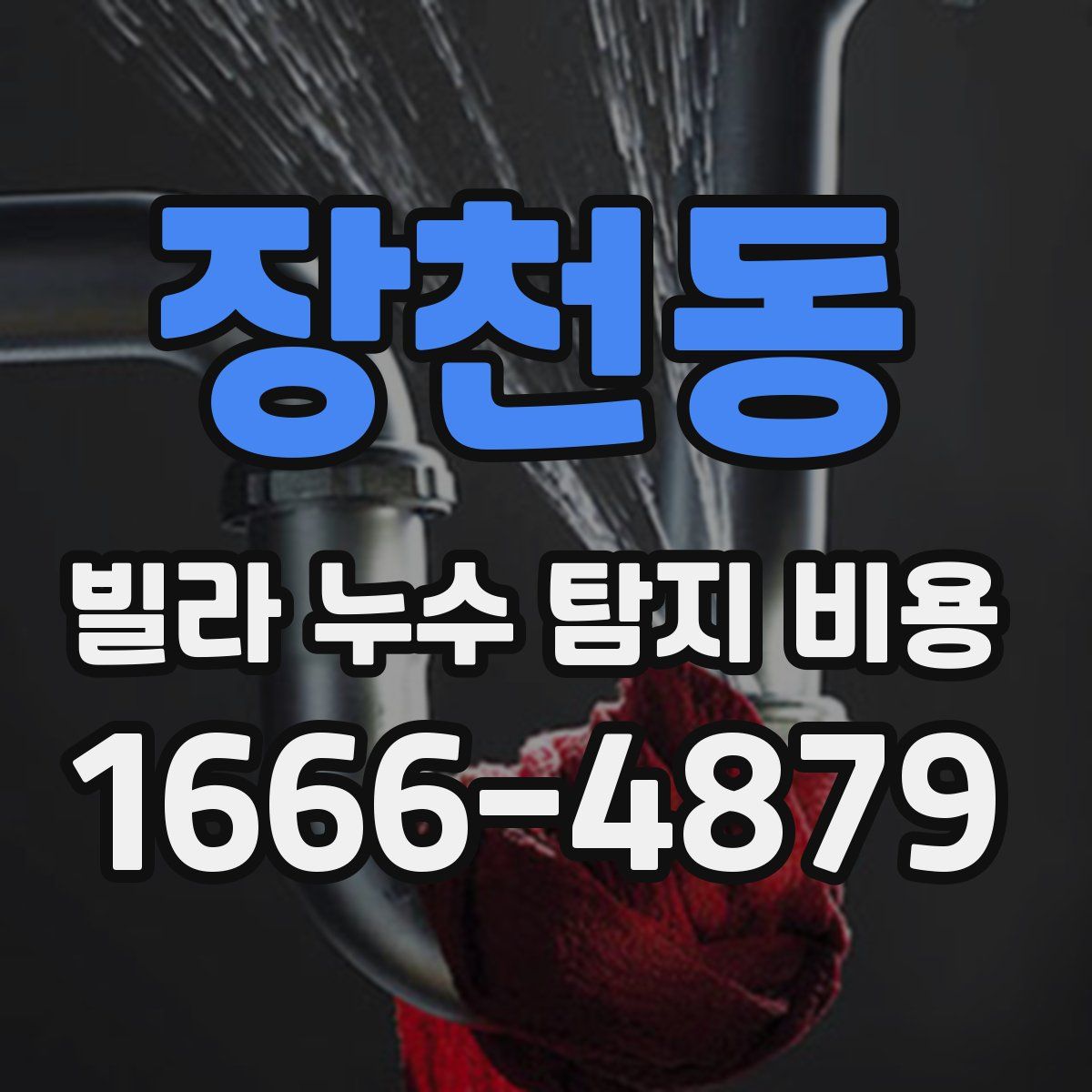 장천동 빌라 누수 탐지 비용
