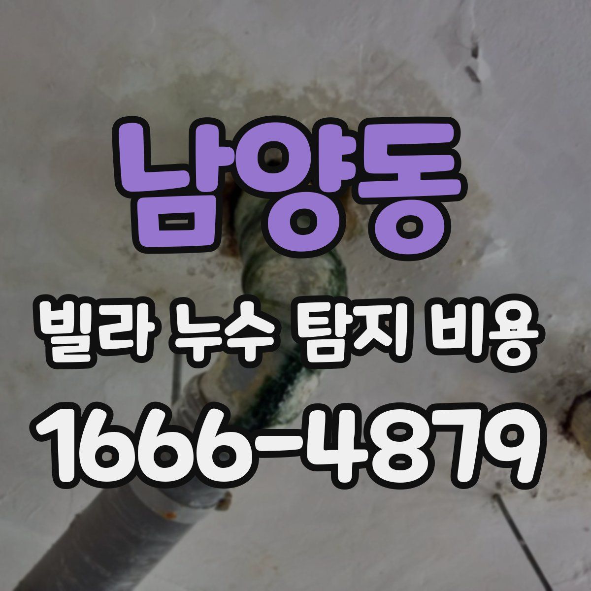 남양동 빌라 누수 탐지 비용