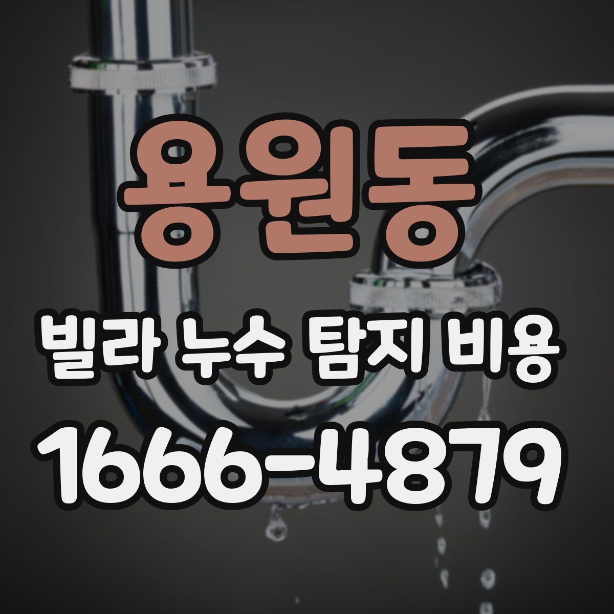 용원동 빌라 누수 탐지 비용