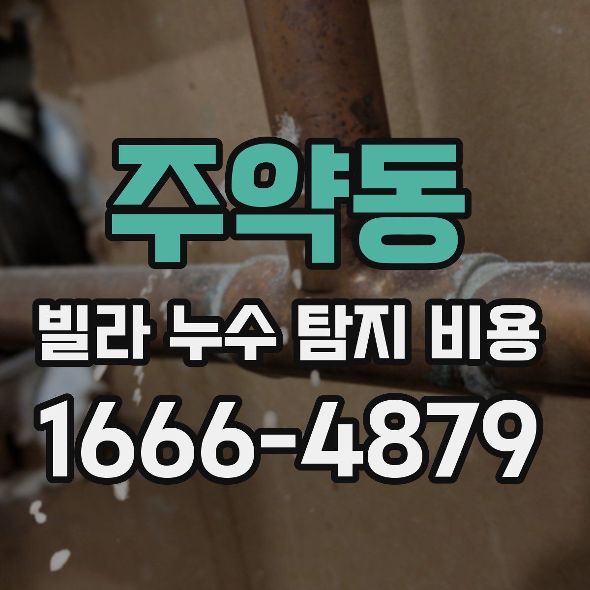 주약동 빌라 누수 탐지 비용