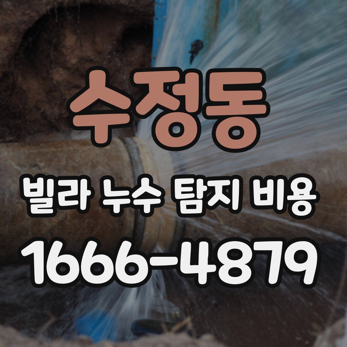수정동 빌라 누수 탐지 비용
