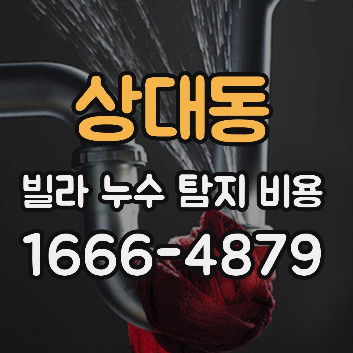 상대동 빌라 누수 탐지 비용