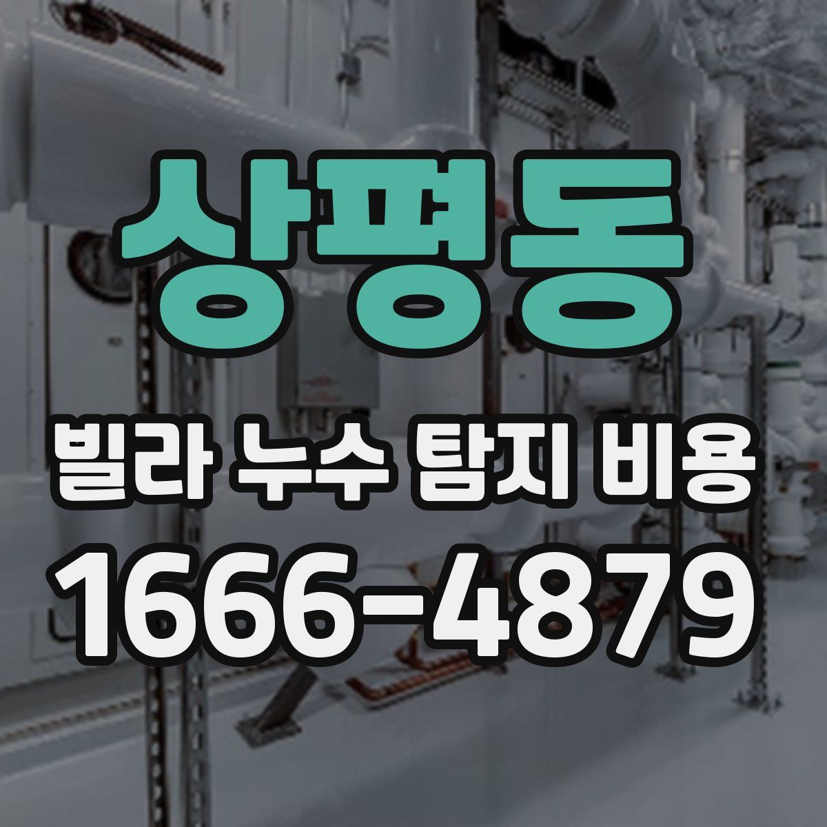 상평동 빌라 누수 탐지 비용