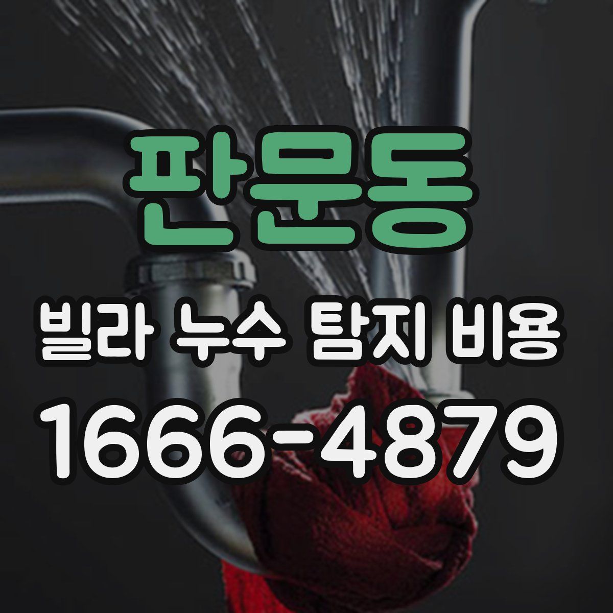 판문동 빌라 누수 탐지 비용