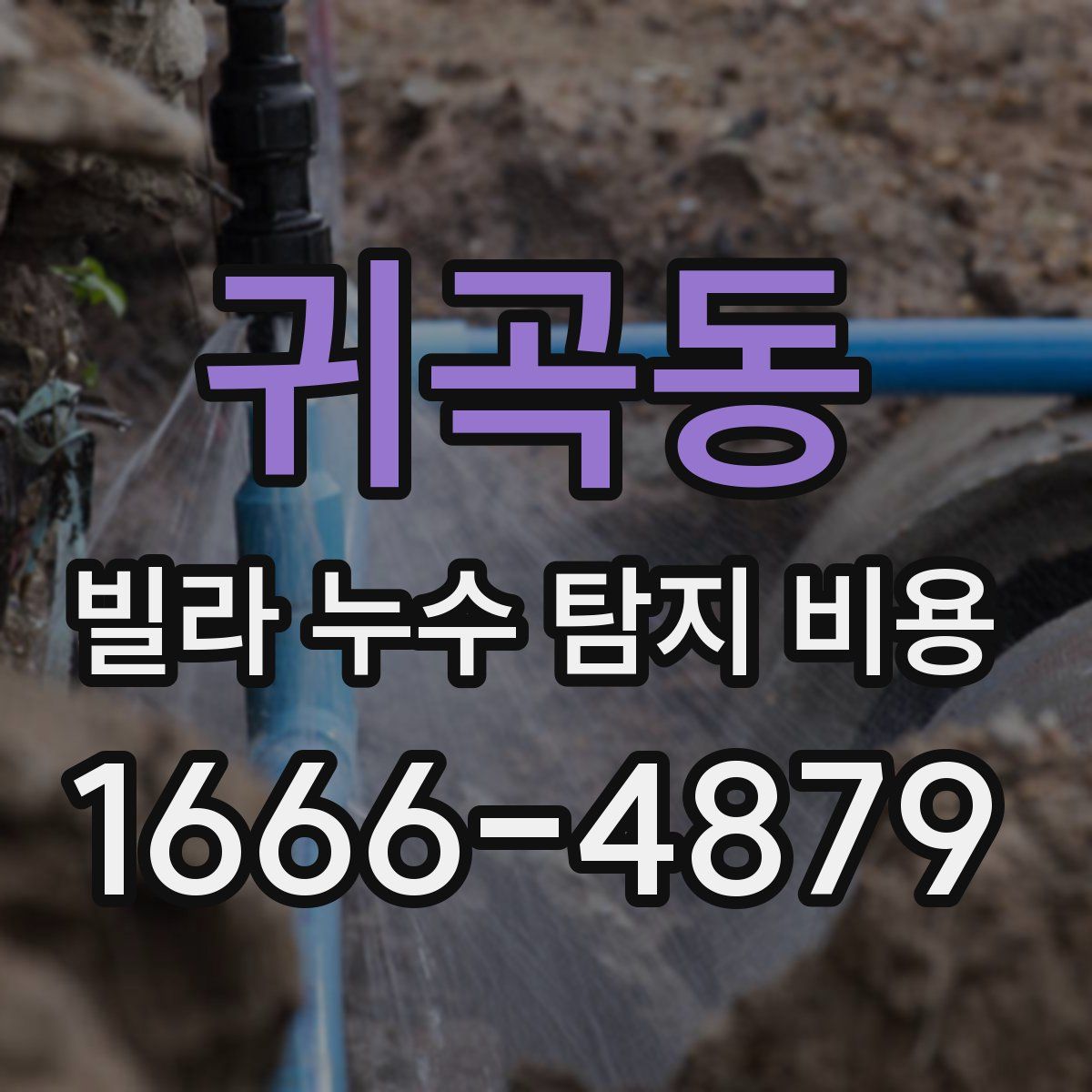 귀곡동 빌라 누수 탐지 비용