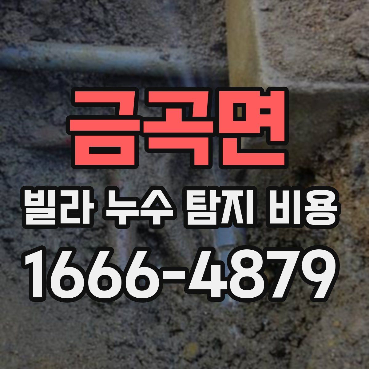 금곡면 빌라 누수 탐지 비용