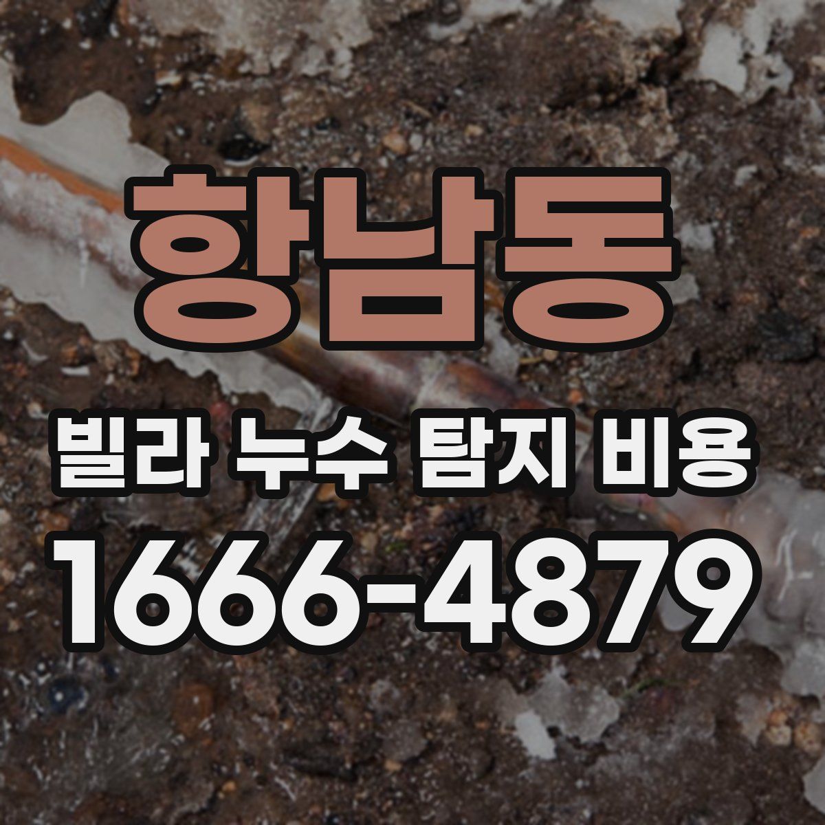 항남동 빌라 누수 탐지 비용