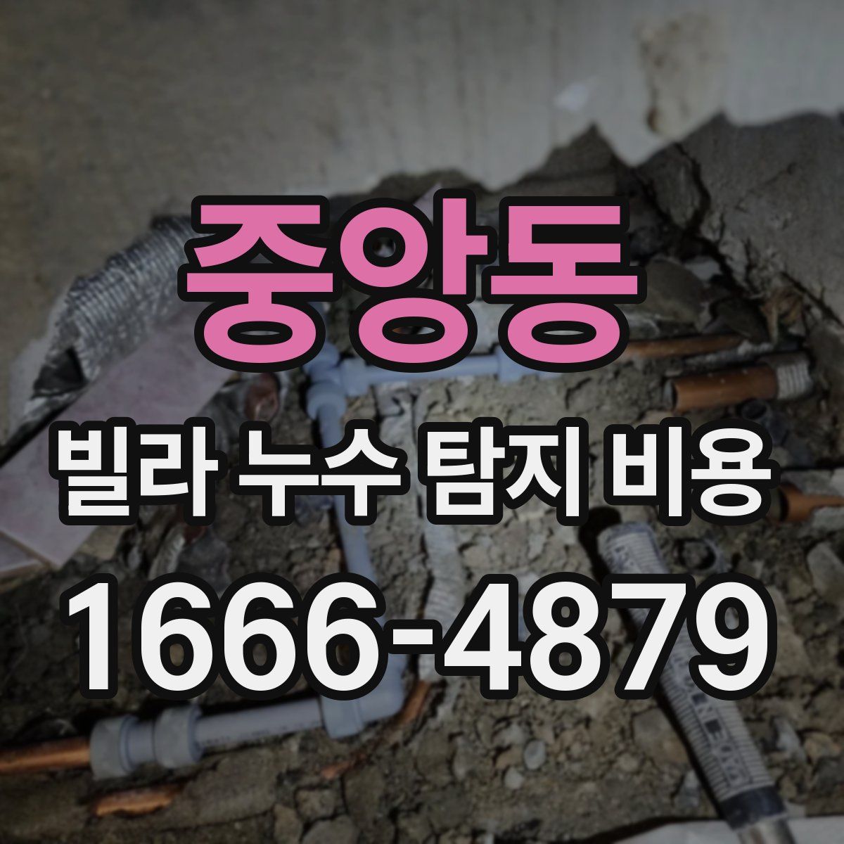 중앙동 빌라 누수 탐지 비용