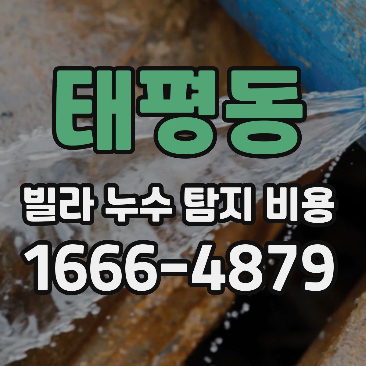 태평동 빌라 누수 탐지 비용