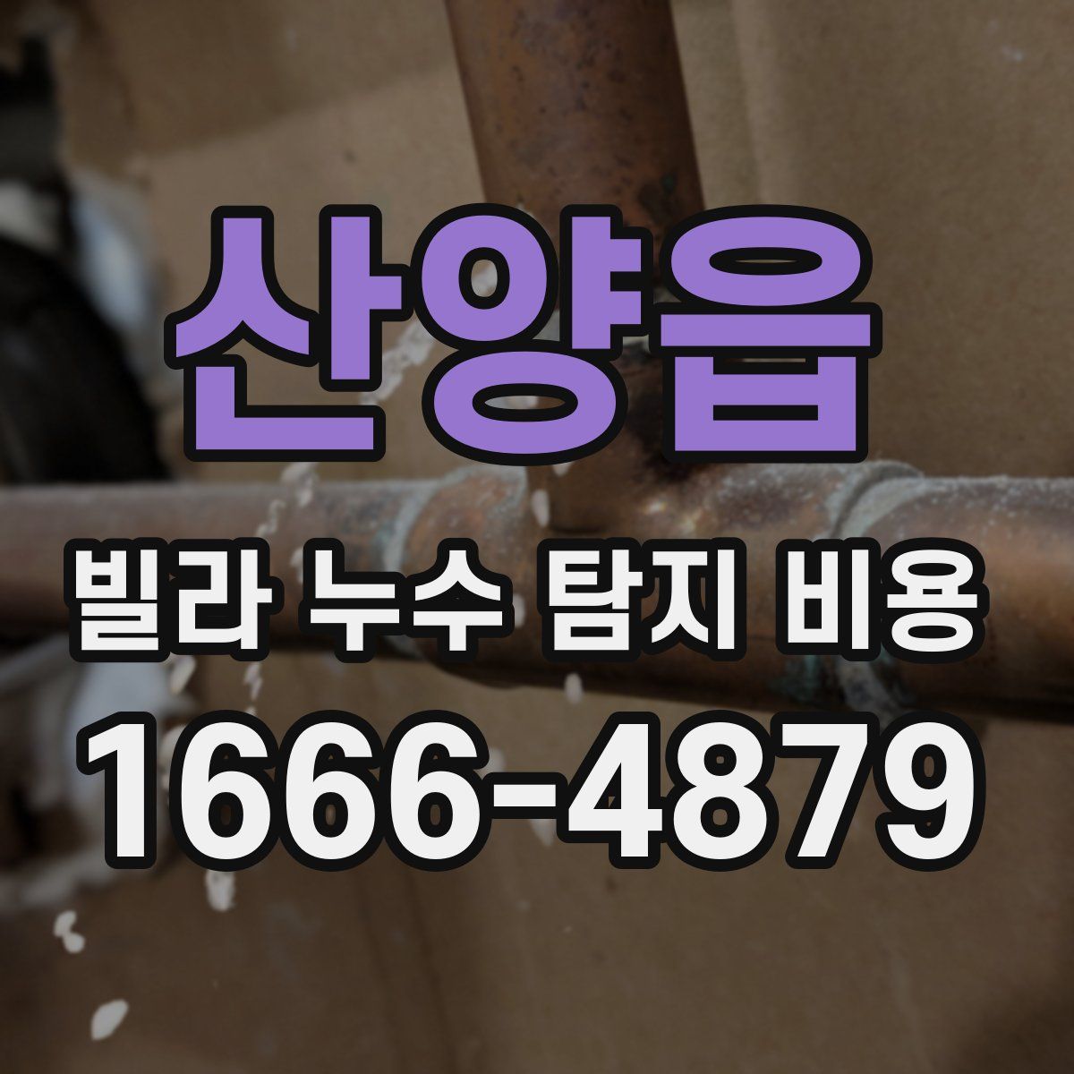 산양읍 빌라 누수 탐지 비용