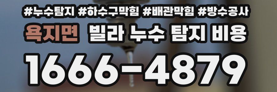 욕지면 빌라 누수 탐지 비용