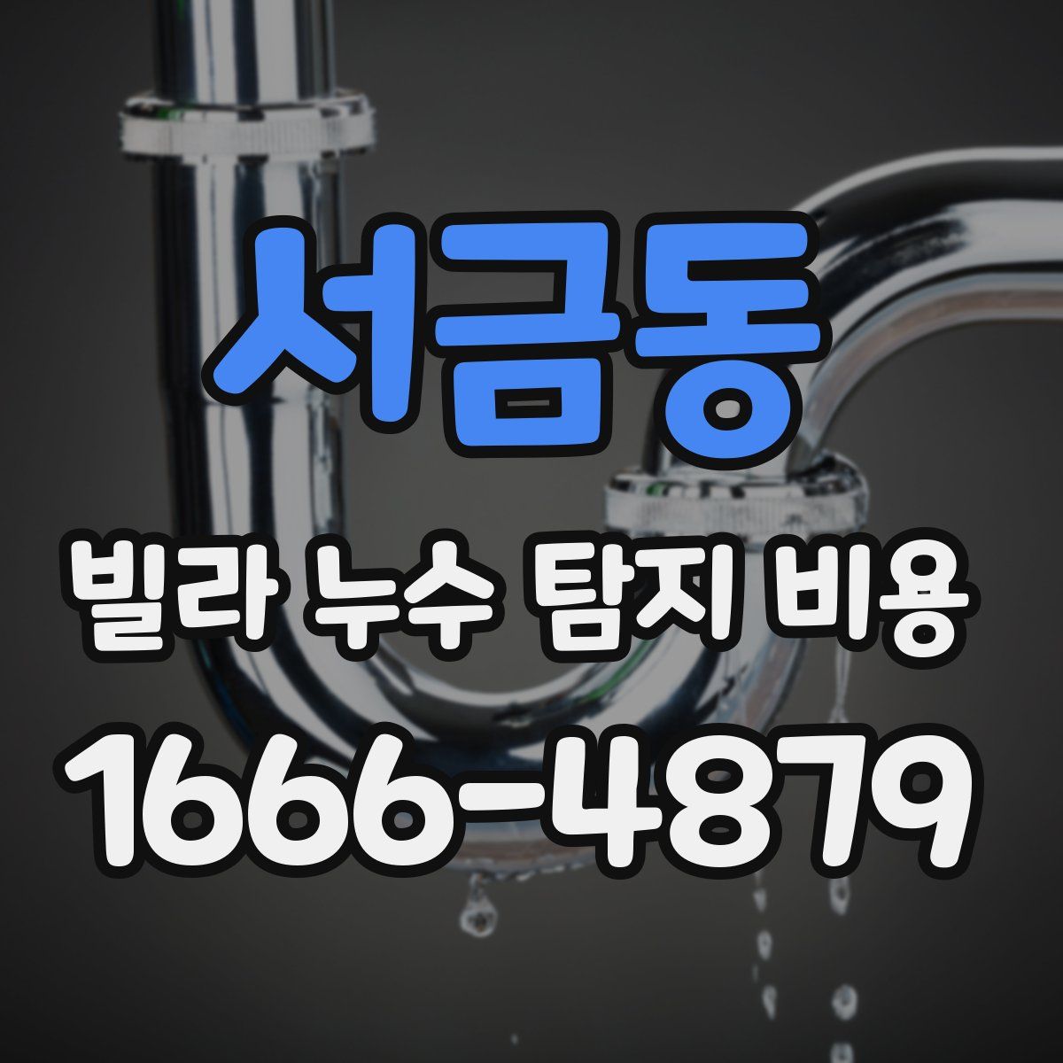 서금동 빌라 누수 탐지 비용