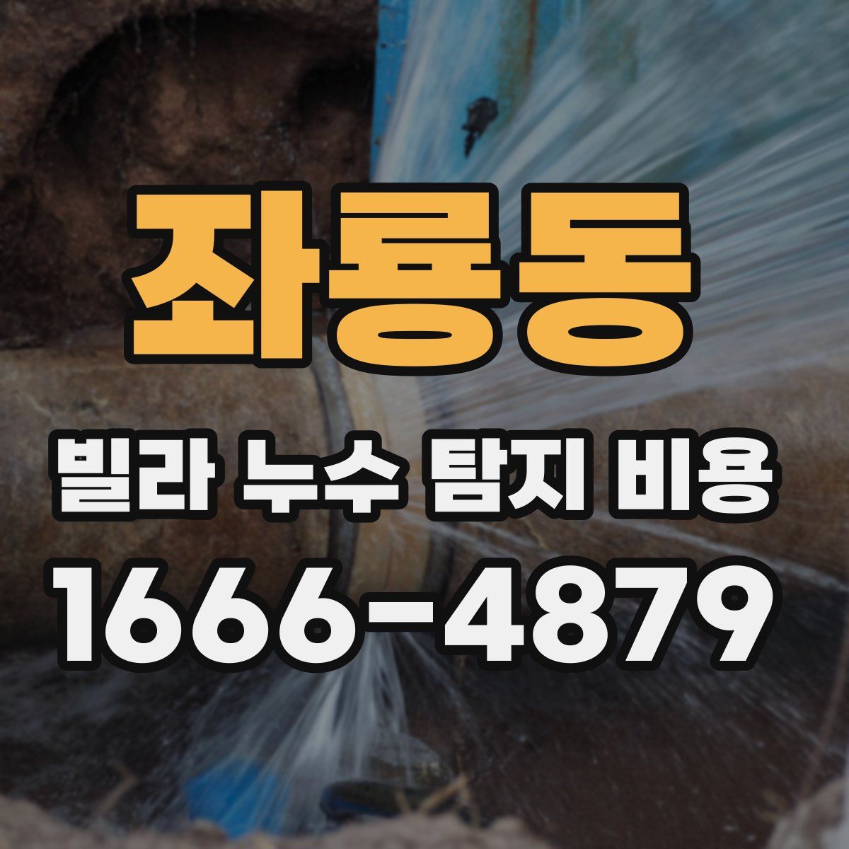 좌룡동 빌라 누수 탐지 비용