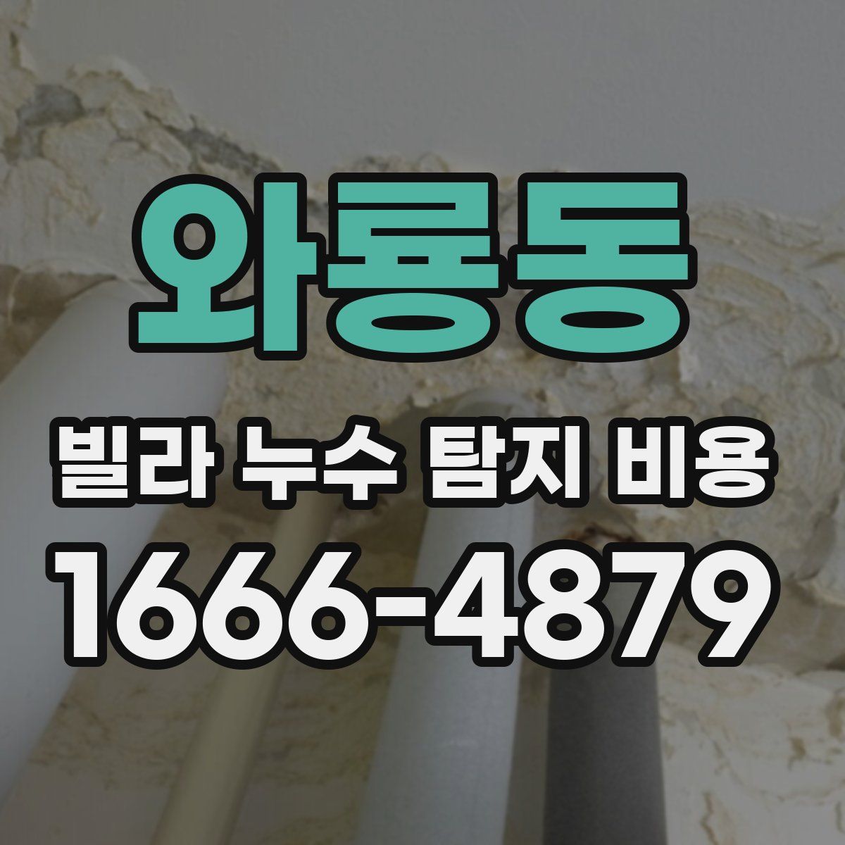 와룡동 빌라 누수 탐지 비용