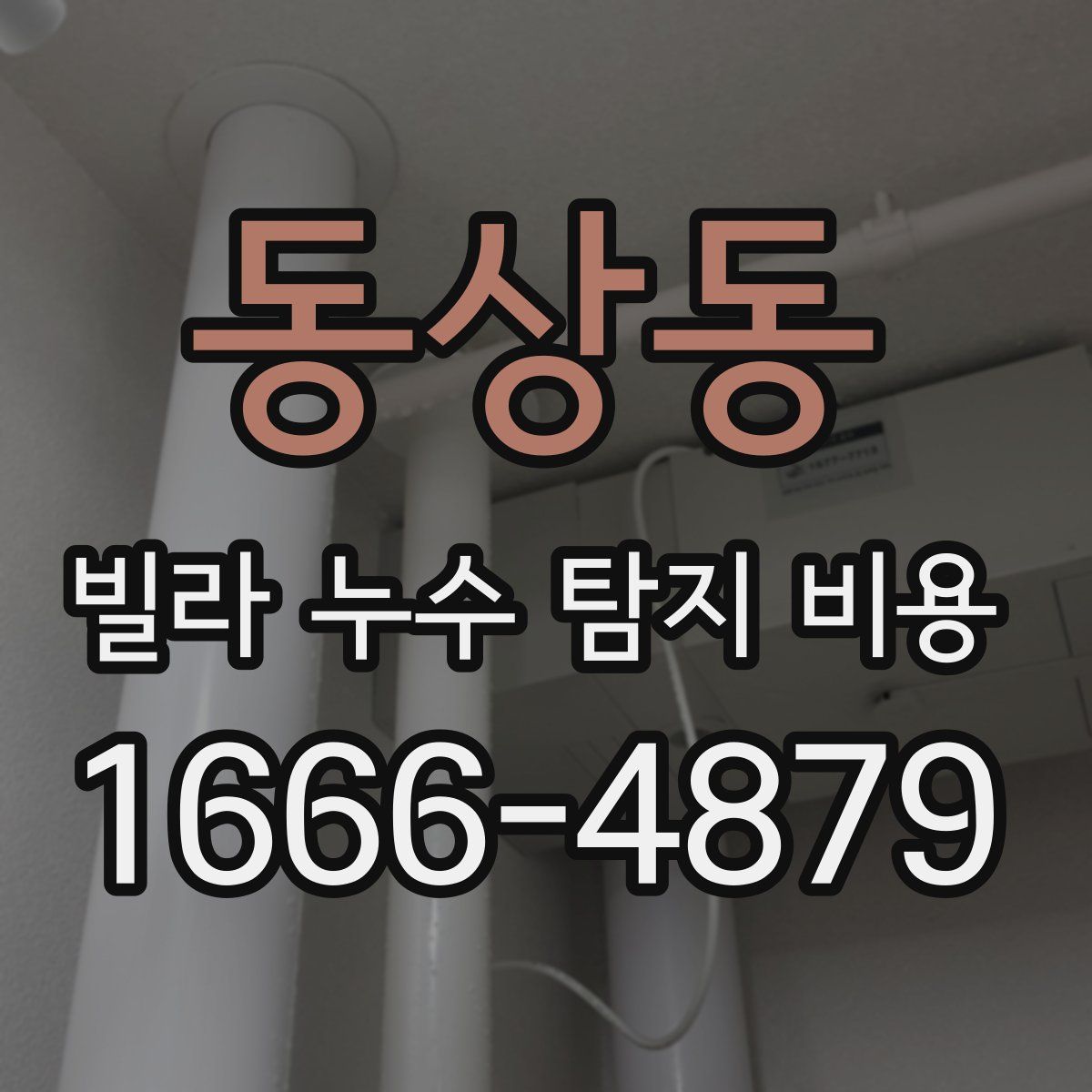 동상동 빌라 누수 탐지 비용