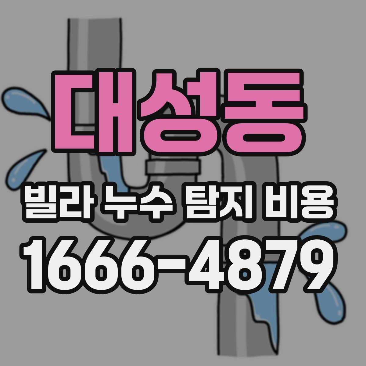 대성동 빌라 누수 탐지 비용