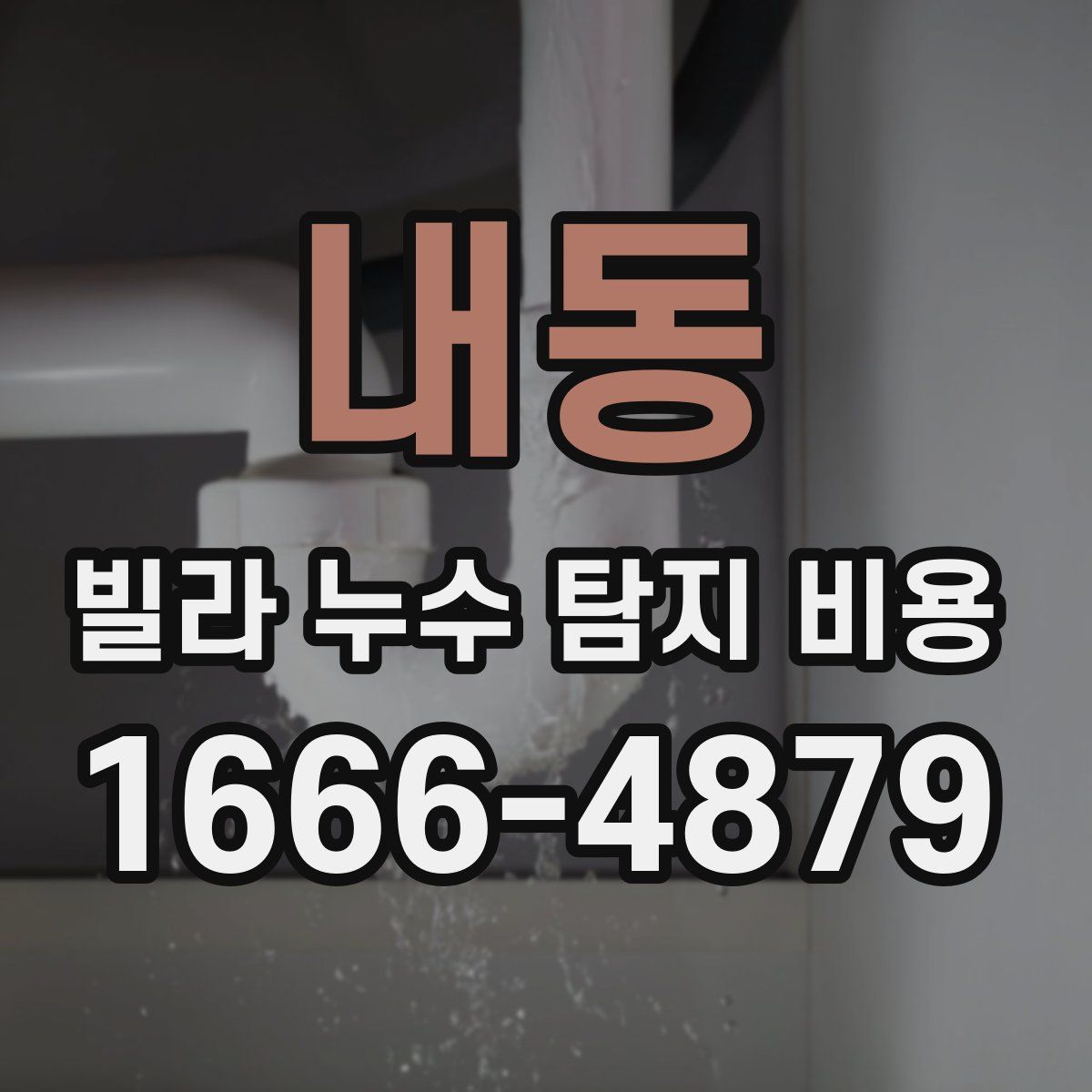 내동 빌라 누수 탐지 비용