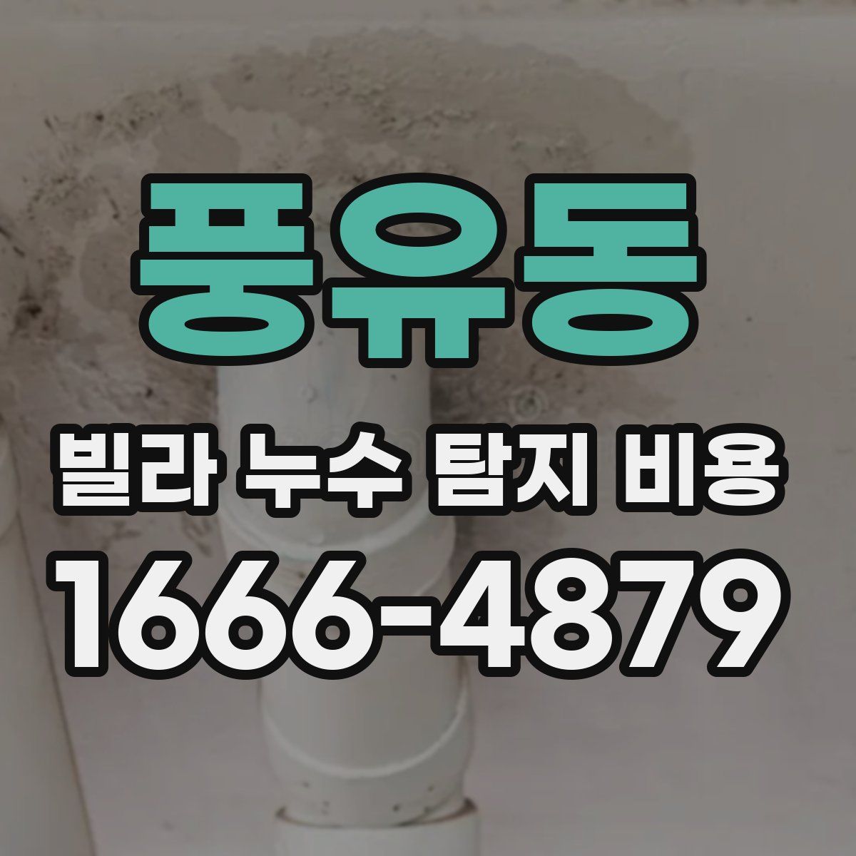풍유동 빌라 누수 탐지 비용