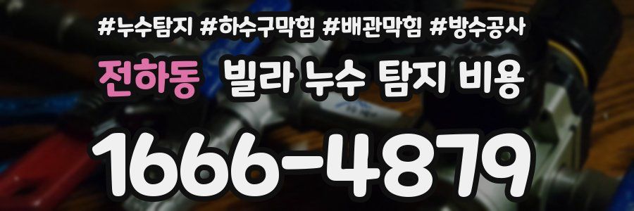 전하동 빌라 누수 탐지 비용