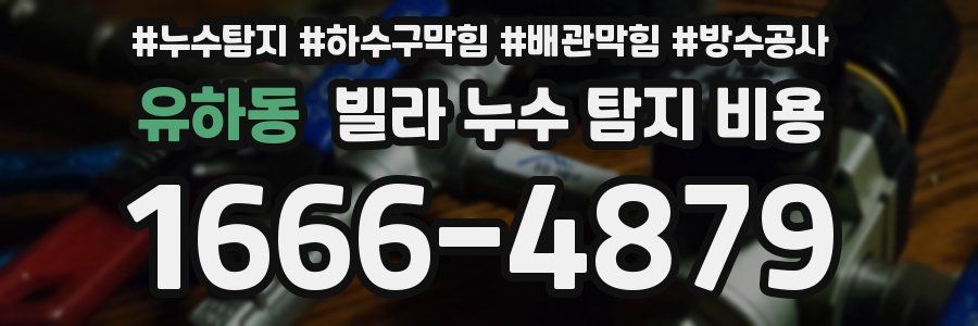 유하동 빌라 누수 탐지 비용