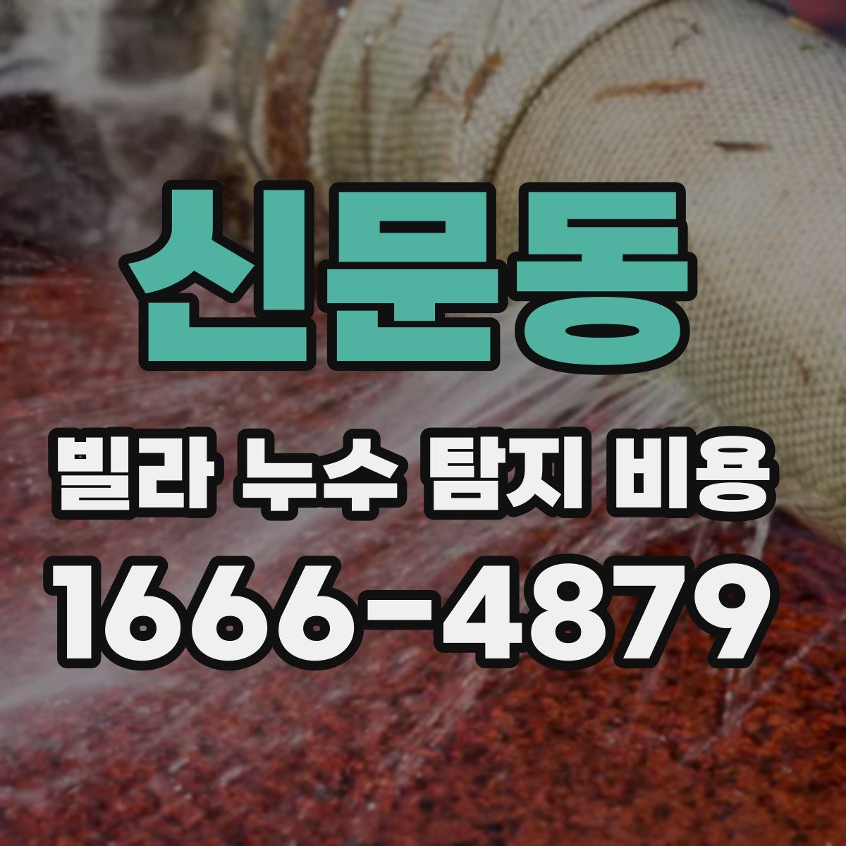 신문동 빌라 누수 탐지 비용
