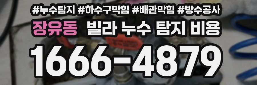 장유동 빌라 누수 탐지 비용