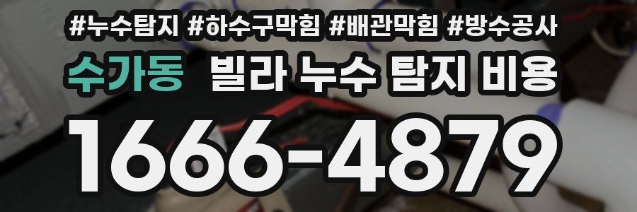 수가동 빌라 누수 탐지 비용