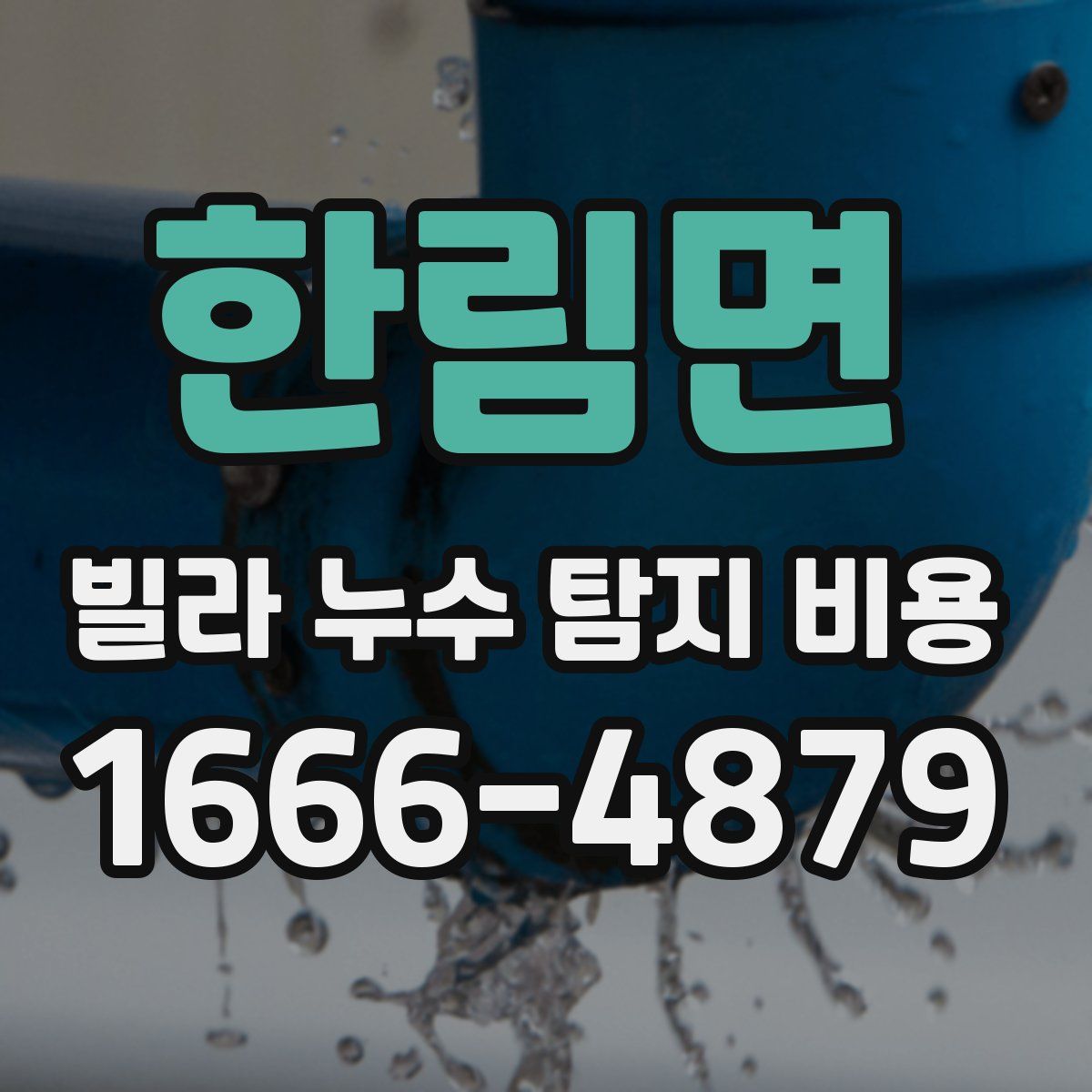 한림면 빌라 누수 탐지 비용