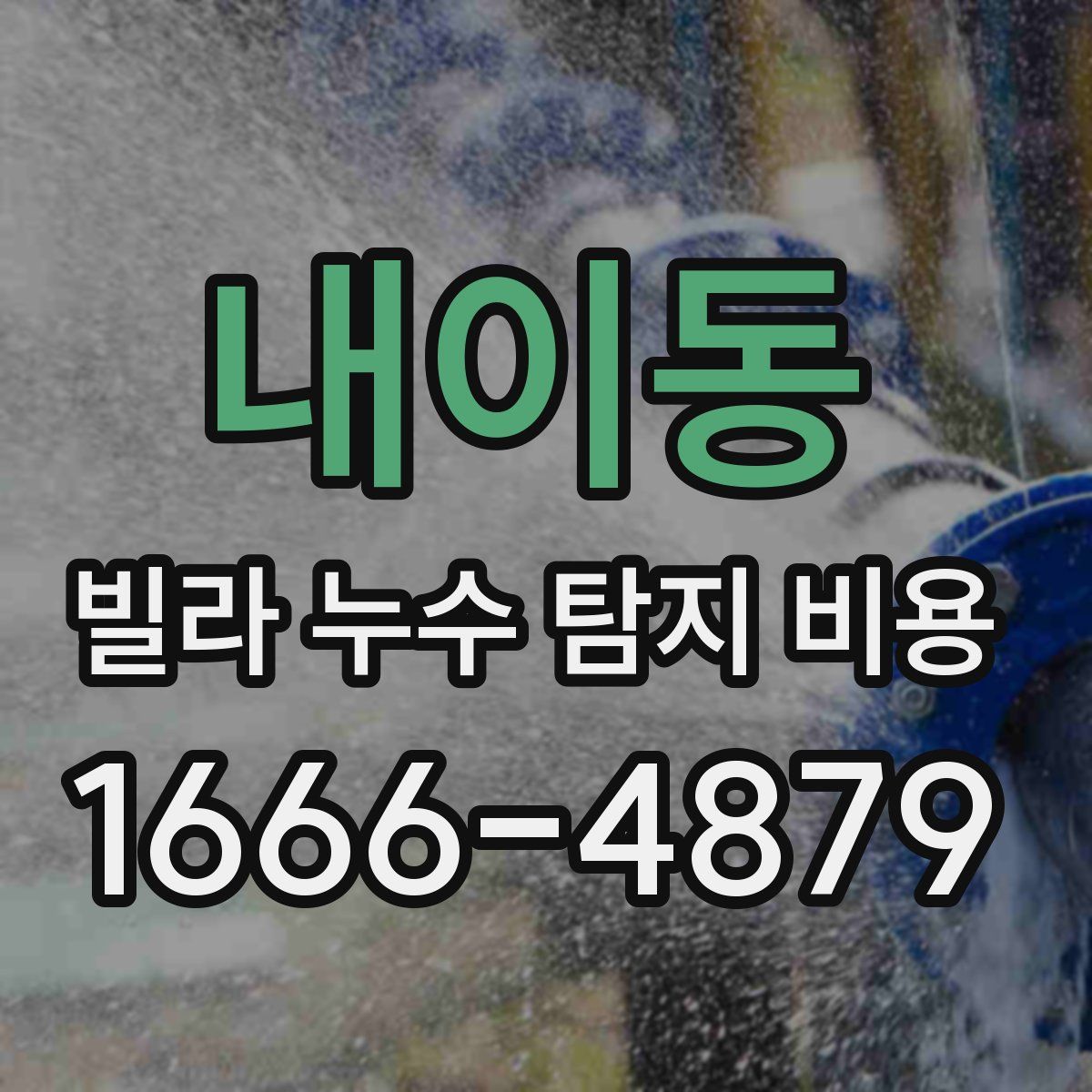 내이동 빌라 누수 탐지 비용