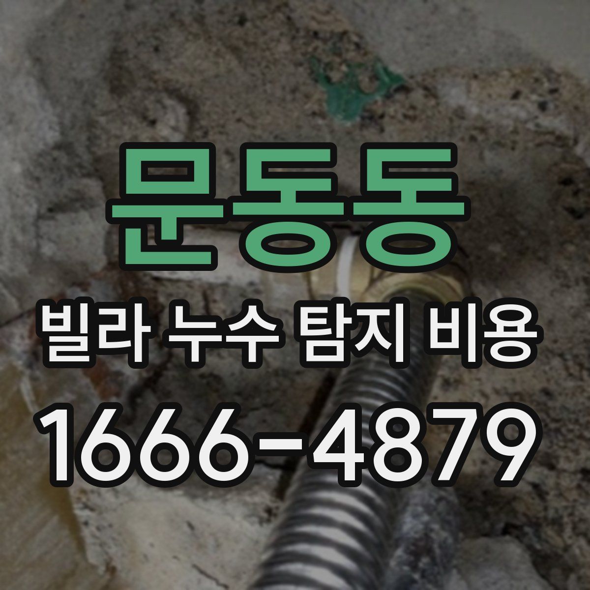문동동 빌라 누수 탐지 비용