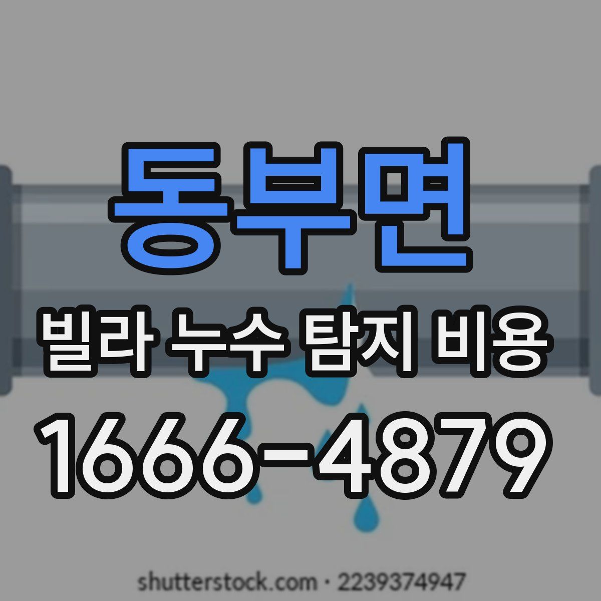 동부면 빌라 누수 탐지 비용