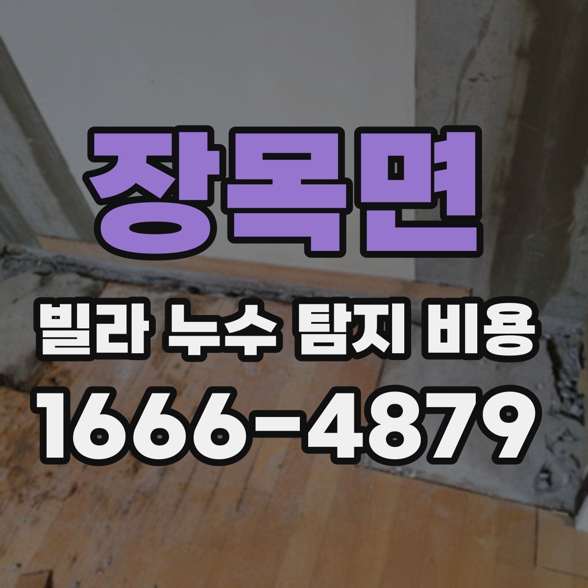 장목면 빌라 누수 탐지 비용