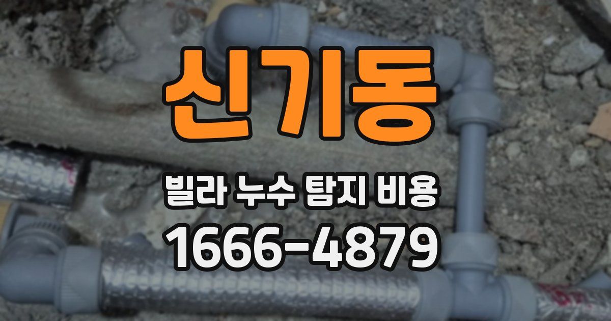 신기동 빌라 누수 탐지 비용
