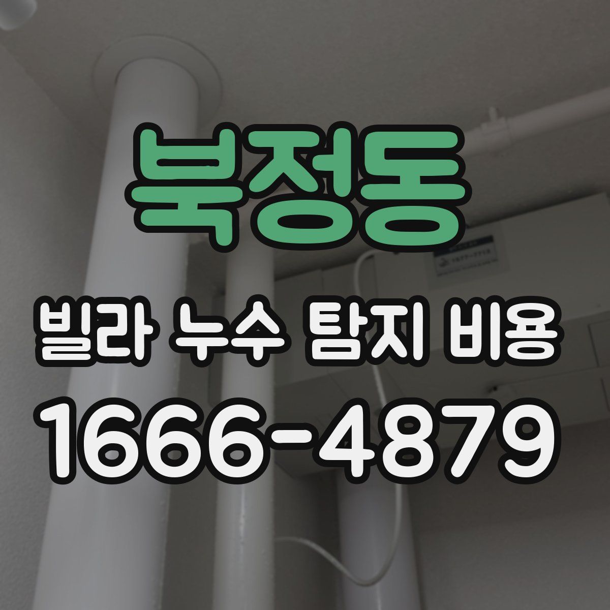 북정동 빌라 누수 탐지 비용