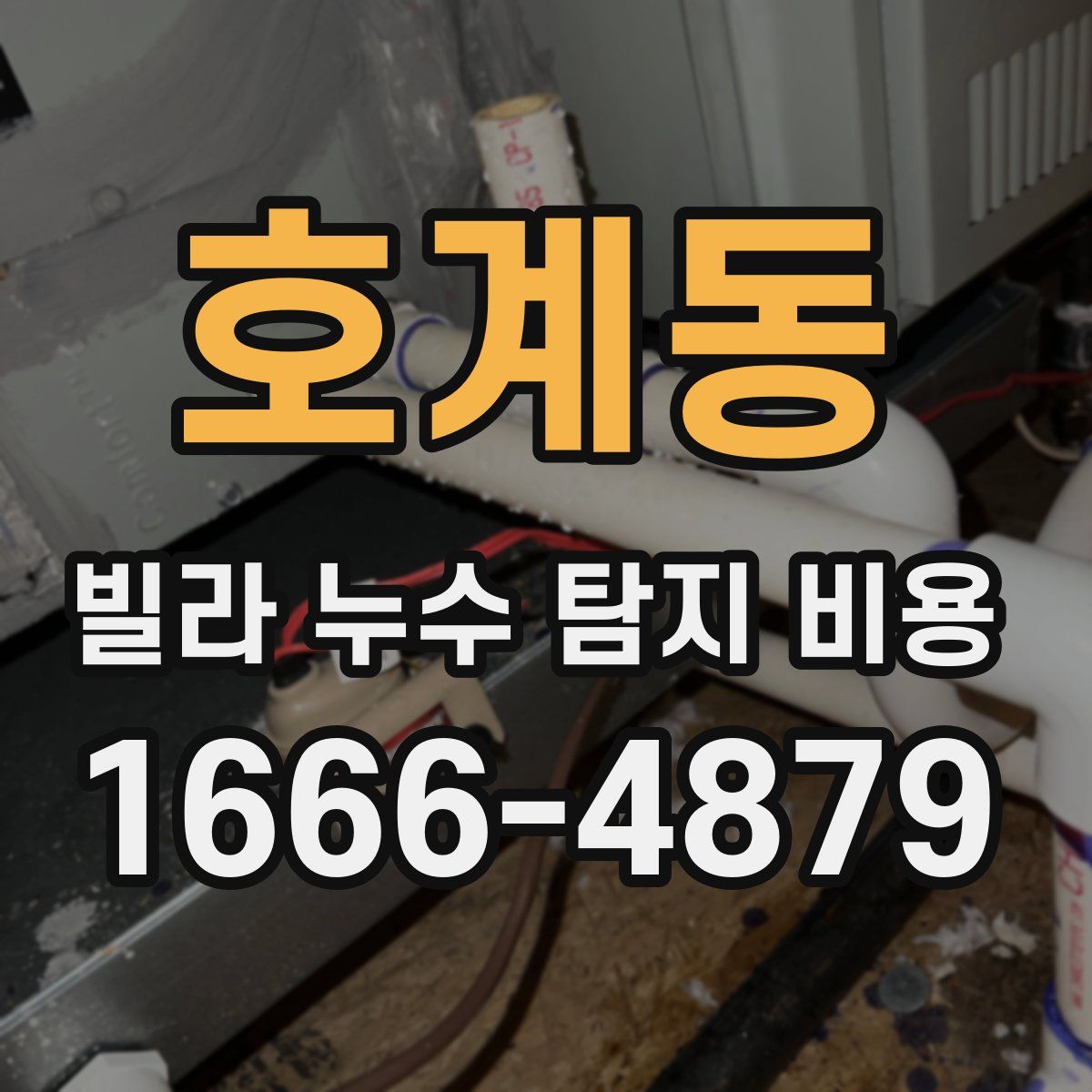 호계동 빌라 누수 탐지 비용