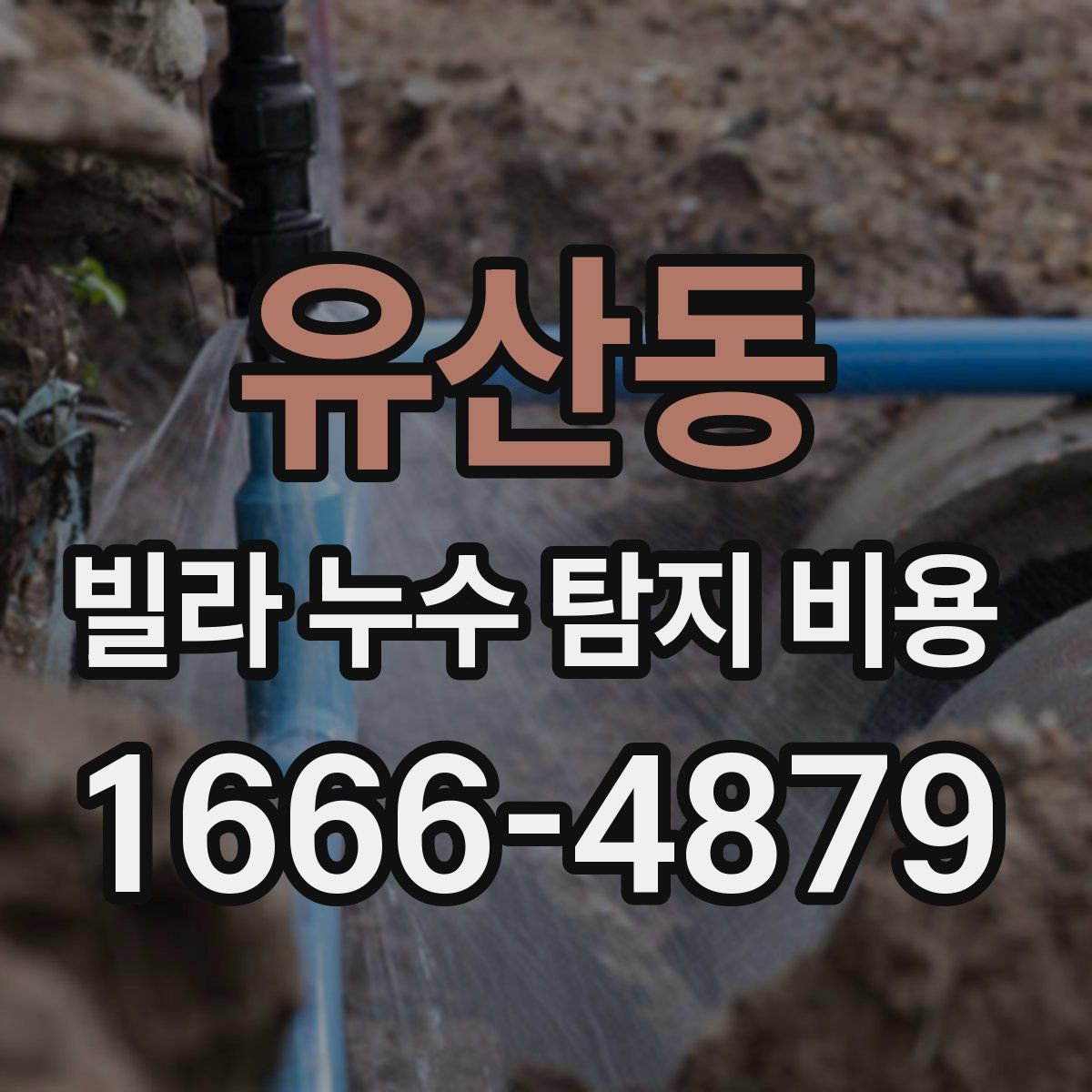 유산동 빌라 누수 탐지 비용
