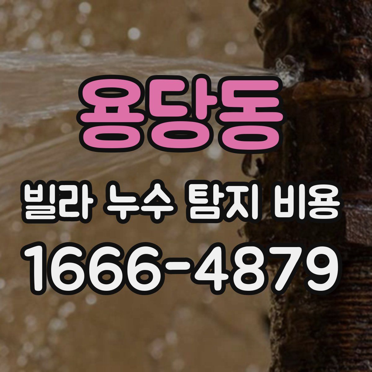 용당동 빌라 누수 탐지 비용