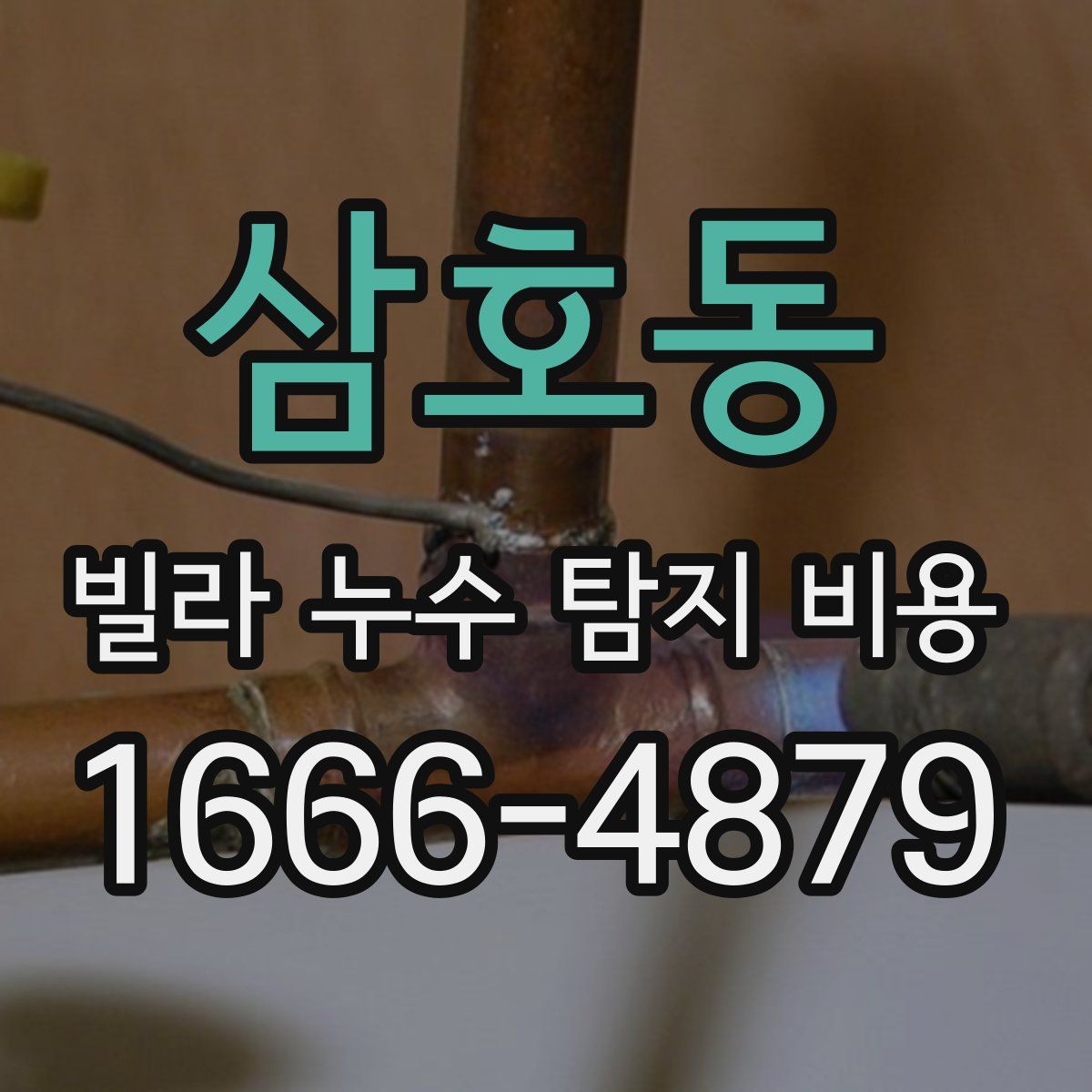 삼호동 빌라 누수 탐지 비용