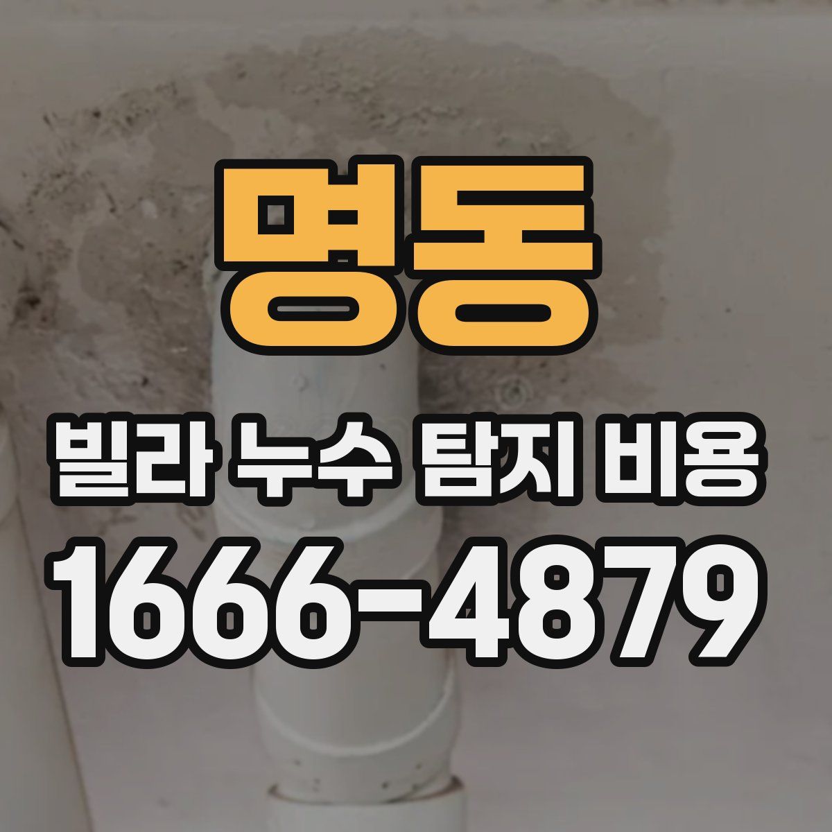 명동 빌라 누수 탐지 비용