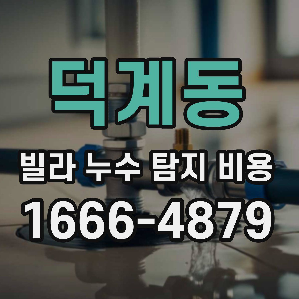 덕계동 빌라 누수 탐지 비용