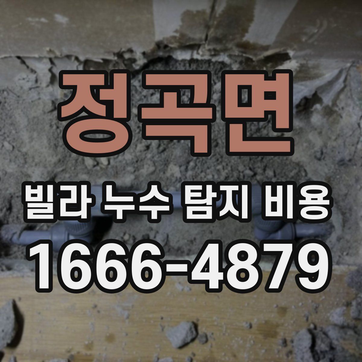 정곡면 빌라 누수 탐지 비용